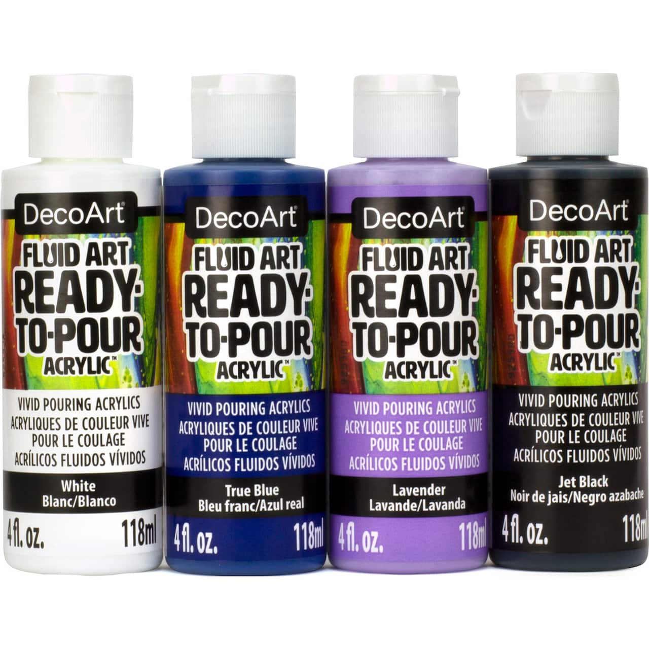 Peinture acrylique pour le coulage Fluid Art Ready-to-Pour de DecoArt, « Galactic »